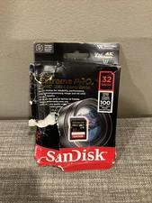 SanDisk Extreme 32GB SDHC 100 MB/S UHS-1 SD Class 10 Memory Card SDSDXXO-032G U3