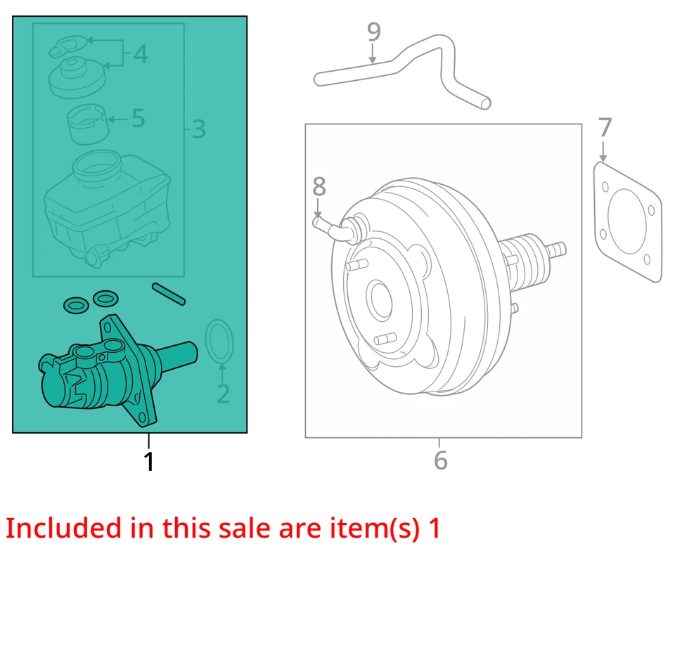 2013 Lexus GS350 Brake Master Cylinder OEM 136K Miles - LKQ395255553 - Image 4 of 4
