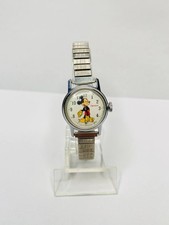 Vintage Ingersoll Myszka Miki Walt Disney Zegarek Wskazujące dłonie Szwajcarski mechanizm