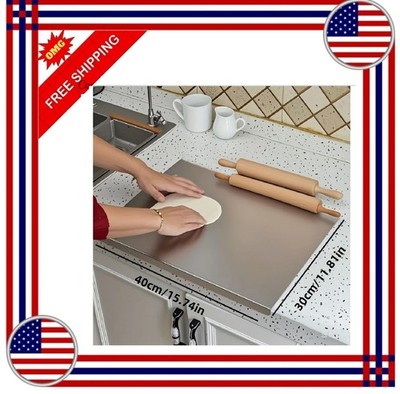 Food Grade 304 Stainless Steel Cutting Board Non-Slip for Meat Vegetables Baking