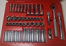Mac Tools Sae Metric 44pc 38 Drive General Service Set Ratchet Socket Case