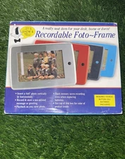 Voice Recordable Photo Frame 4x6 Inches Blue Record 10 Second Message