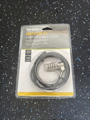 Targus Defcon CL Laptop Combination Cable Lock PA410U NEW In Package 