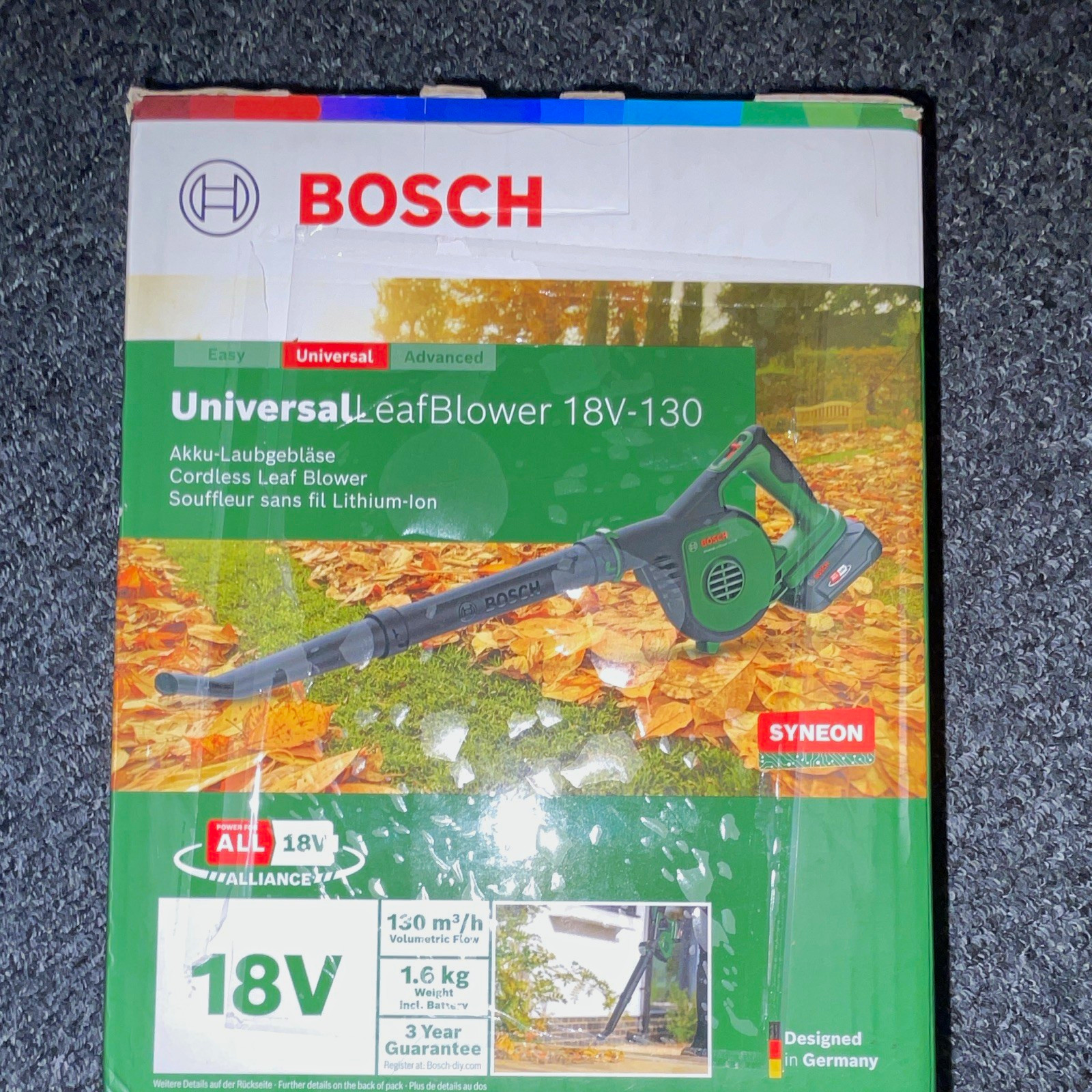 Bosch UniversalLeafBlower 18V-130 18V Cordless Handheld Leaf Blower