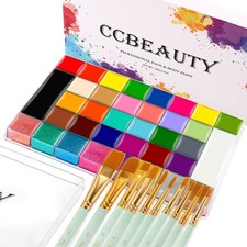 New Best CCbeauty 36 Colors Face Body Paint,Professional Large Painting Kit,Neon