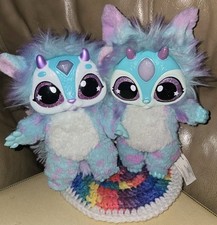 Magic Mixies Magical Plush Lot Of 2 Misting Interactive Teal Plush Gem Surprise