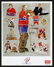 Ken Dryden Canadiens Montreal Journal Signed 8x10 100th Anniversary Goalie Photo
