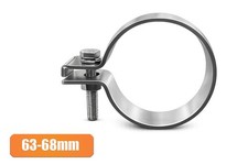 Edelstahl Auspuffschelle Rohrschelle für 65mm Rohr Ø63mm - 68mm