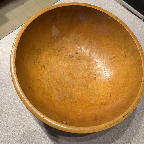 VINTAGE LARGE MUNISING MIXING BOWL WOODEN