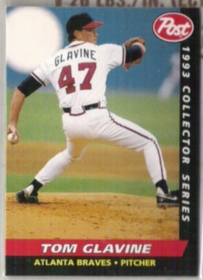 TOM GLAVINE 1993 Topps Post Odd Insert #21 of 30.  BRAVES
