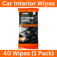40pcs Car Interior Wipes Dashboard Dash Cleaning Streak Free 40 Wipes