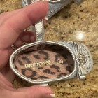 Roberto Cavalli Mary Jane Silver Bow Rhinestone Hook & Loop Baby Dress Shoes — photo 5