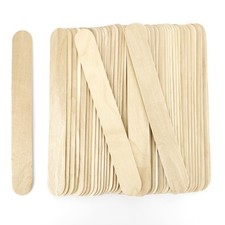 60 Pcs 8  Jumbo Popsicle Sticks for Crafts, Large Tongue Depressors Wood,
