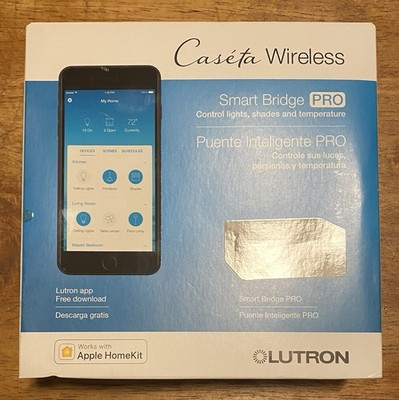 Lutron Caséta Wireless Smart Bridge PRO L-BDGPRO2 Wi-Fi Apple HomeKit Ethernet