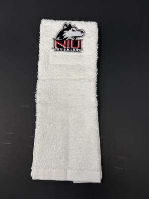 #ad Northern Illinois Huskies NIU College Football QB Game Towel White Cotton New $26.95