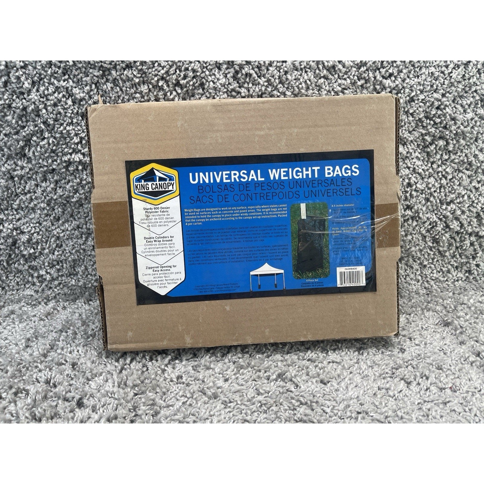 Universal Weight Bags Four Piece Set 4.5 In Diameter Brand New Box