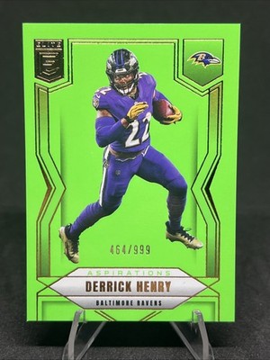 2025 Donruss Elite Lime Green /999 Derrick Henry #92 Baltimore Ravens Football