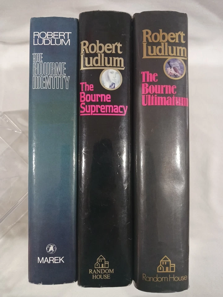 Bourne Identity Trilogy Robert Ludlum Supremacy Ultimatum First Edition Printing Foto 2 de 4