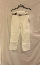 Gymboree Boys White Cotton Twill Chino Pants NWT Classic Preppy