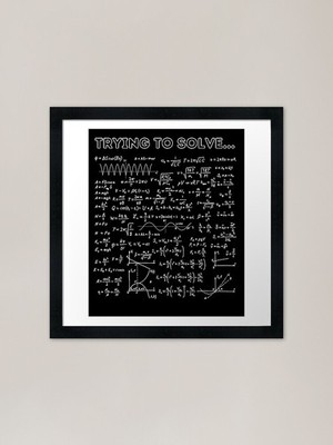 Mathe Gleichung Gerahmter Kunstdruck Gerahmtes Wandbild Poster Leinwanddruck Bild