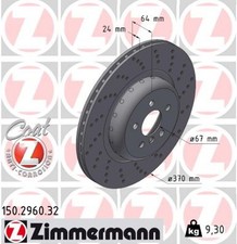 1x ZIMMERMANN Bremsscheibe FORMULA F 150.2960.32 für BMW 5er G30 F90 Touring G31