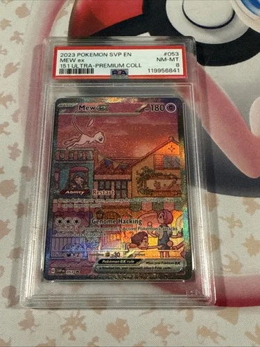 2023 POKEMON SVP EN-SV PROMO 151 ULTRA-PREMIUM COLLECTION #053 MEW EX PSA 8