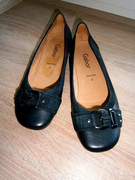 Women Genuine Leather Heels Black Leather 36
