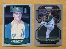 Jim Hunter Lot Of 2 Mix Brand Oakland Athletics NM-MT+