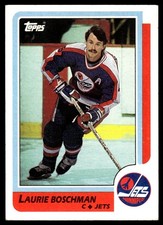 1986-87 Topps LAURIE BOSCHMAN #184 Winnipeg Jets