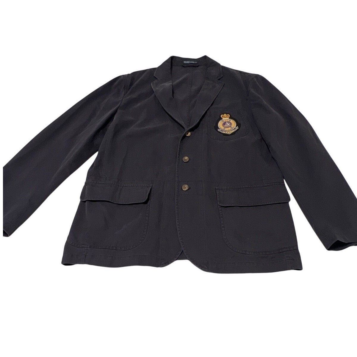 Polo Tropical Cruises Club Blazer Jacket Coat Crest Patch Preppy Academia