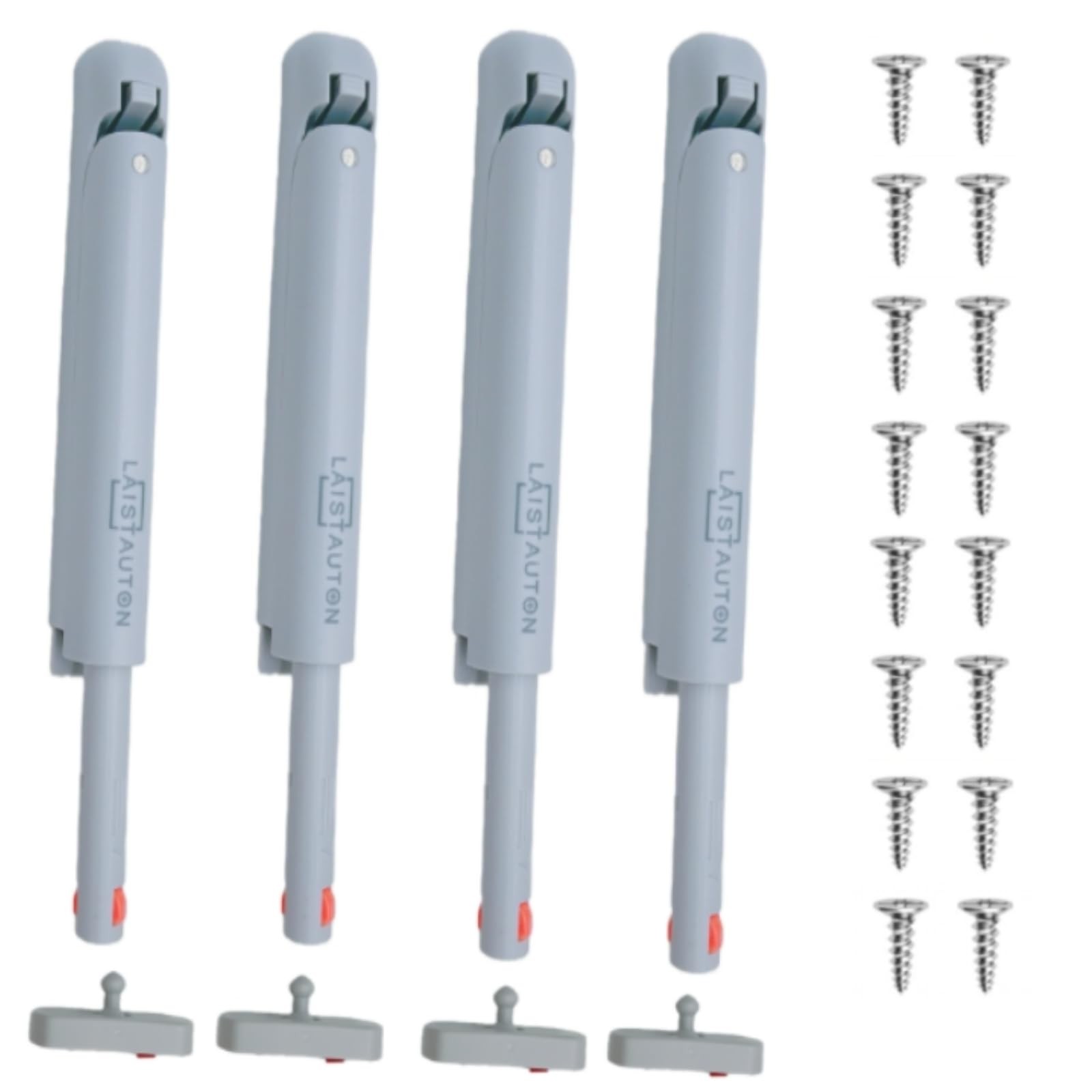 4 Sets Push Open Door Latch Touch Latches Damping Rebounder For Cabinet