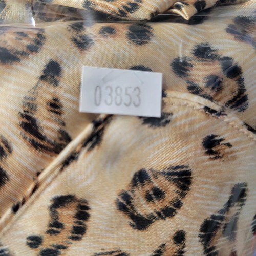 Valerie Stevens Nightgown Womens 1X Tan Brown Leopard Animal Print Button Front - Picture 14 of 14