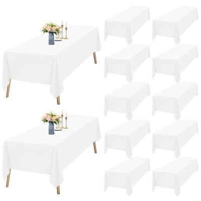 12 Packungen weiße Tischdecke 153 x rechteckig 153 x 260 cm, 