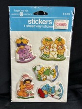 Vintage 80's New Strawberry Shortcake Puffy Stickers Am Greetings 6 Friends  Htf
