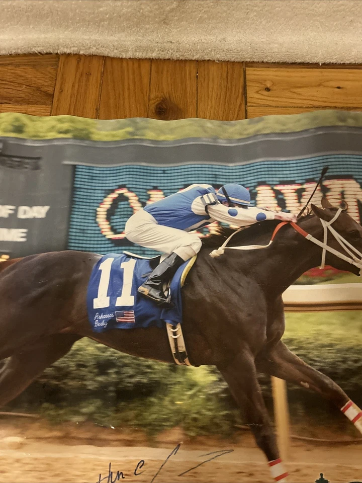Póster Smarty Jones Oaklawn Park AR 2004 100 aniversario envío gratuito 24x18 Foto 4 de 4