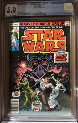 Marvel Comics Star Wars #4 CGC 5.0 Death of Obi-Wan Kenobi 1977 35¢ Variant 