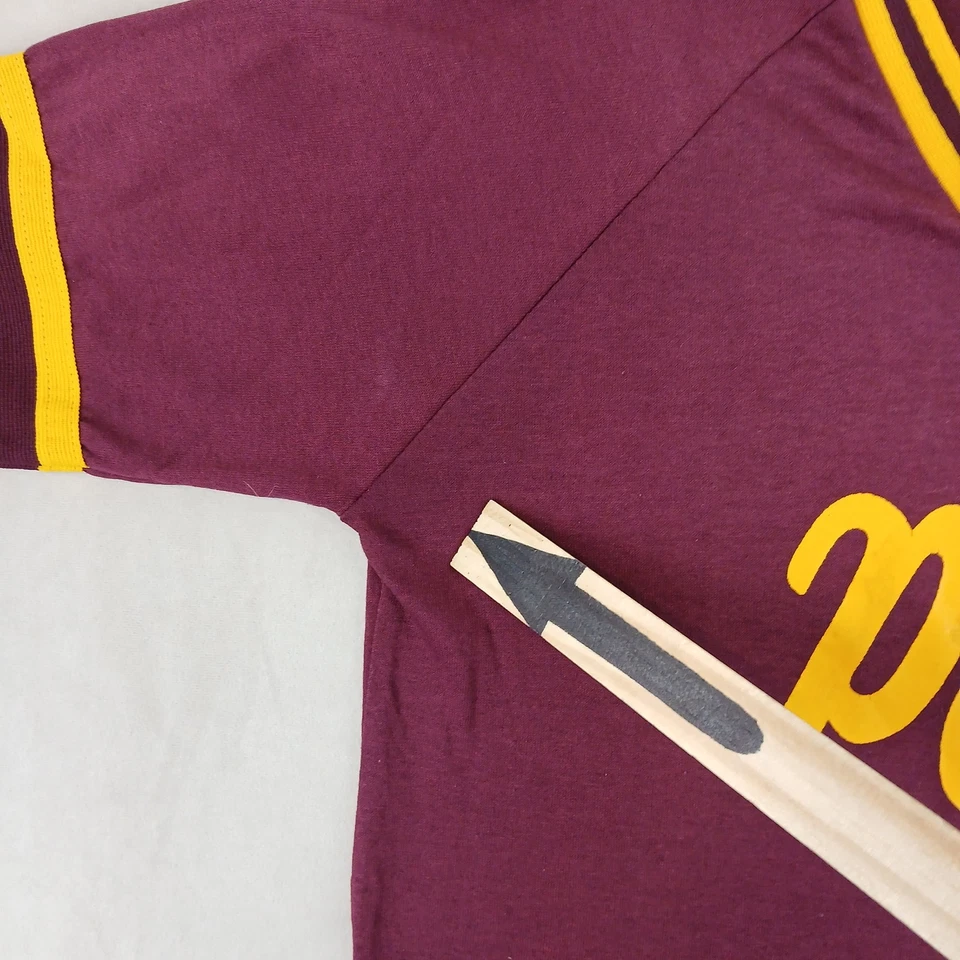 Camiseta De Colección Venus Police Mediana Para Hombre Años 70 **Se Ajusta a Una Pequeña ** EE. UU. Béisbol Cuello en V Foto 4 de 4