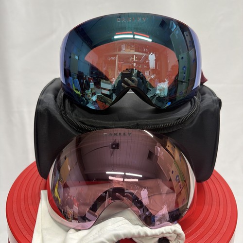 Oakley Flight Deck XM PRIZM ICON GOGGLE SKI HI VIS SAPHIRE CASE SET SKI Snow