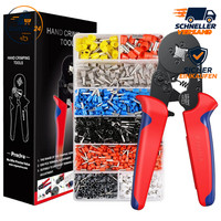 Crimpzange AderendhüLsenzange Selbsteinstellend 0,25-10Mm² Mit 1200 HüLsen Set