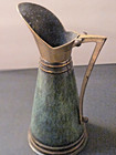 Israel Dayagi Brothers Brass Verdigris Pitcher Vase 11.25” Vintage — photo 6