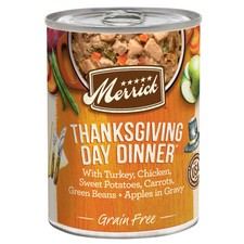 Merrick Grain Free Thanksgiving Dinner Canned Dog Food Pack of 12 12.7oz