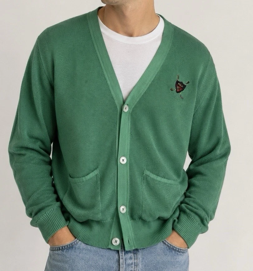 Polo Ralph Lauren Green Cardigan Sweaters for Men for sale | eBay