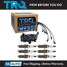TRQIgnition Coils Wires & Spark Plugs Fits 01-06 Hyundai Santa Fe 03-08 Tiburon