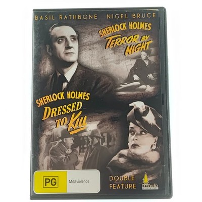 Sherlock Holmes - Terror By Night, Dressed To Kill  - DVD - Region 4 