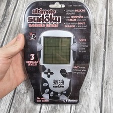 Senario Ultimate Sudoku Handheld Game Silver Electronic Puzzle Ages 10 To Adult
