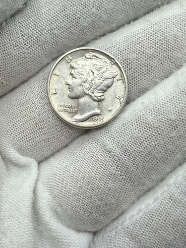 1941-D Mercury Silver Dime AU FREE SHIPPING C194