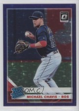 2019 Donruss Optic Rated Rookies Purple Stars Prizm /125 Michael Chavis #81 h5t