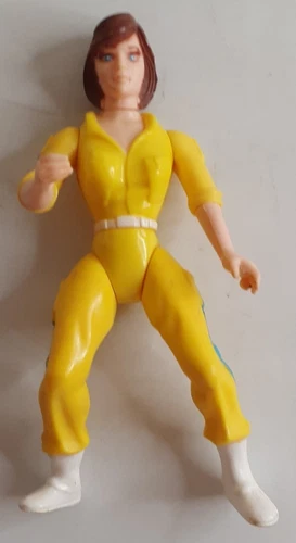 Playmates TMNT 1988 April O'Neil Figure Only Blue Stripe
