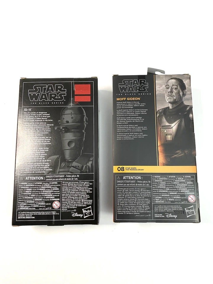 Lote Star Wars The Mandalorian Black Series - Moff Gideon e IG-11 (Abierto) Foto 2 de 4