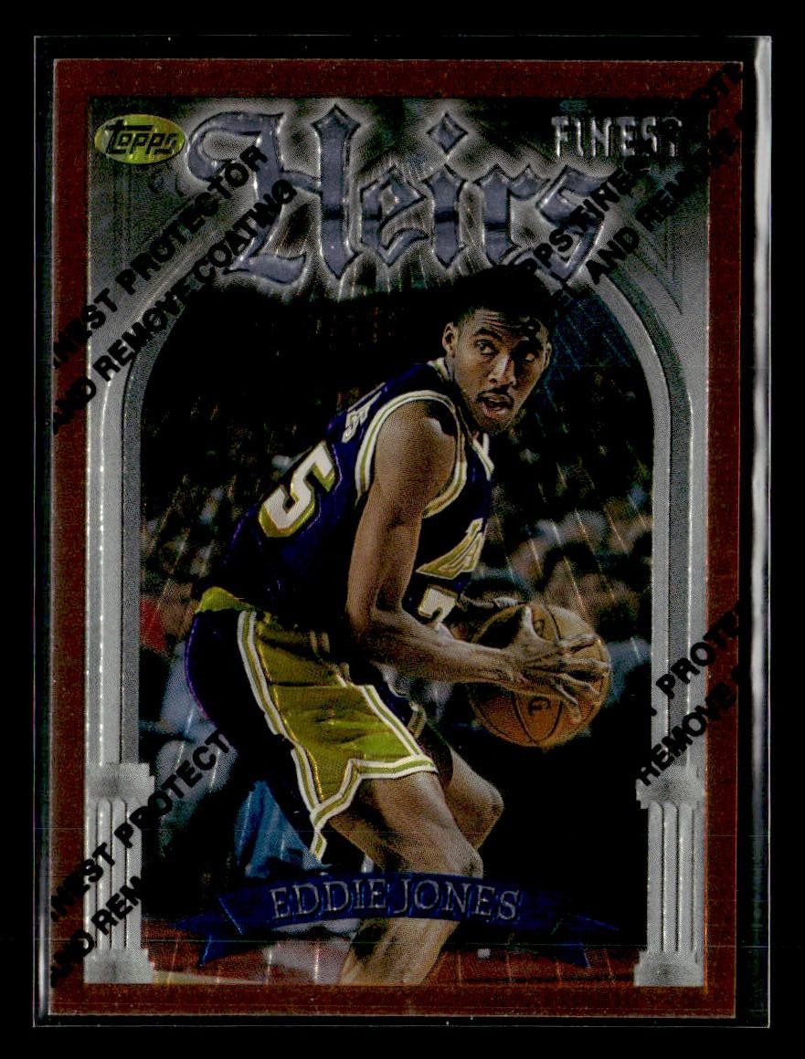 1996-97 Finest #220 Eddie Jones Card Los Angeles Lakers